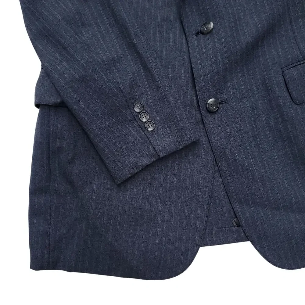Vintage Cricketeer Gray Pinstripe Blazer Half Lined Jacket Sport Coat  44